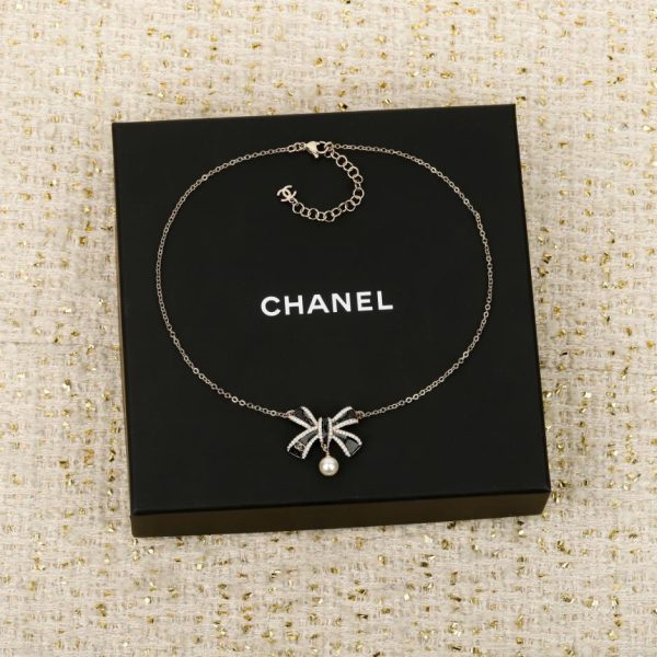replica,repliche,fake,1:1,earrings,bracelet,ring,jewelry Contatore / 【Collana Chanel 25B con fiocco】(FD8C3)