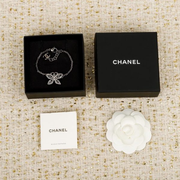 replica,repliche,fake,1:1,earrings,bracelet,ring,jewelry Contatore / 【Bracciale Chanel traforato con doppia C a forma di farfalla】(ZYGEY)