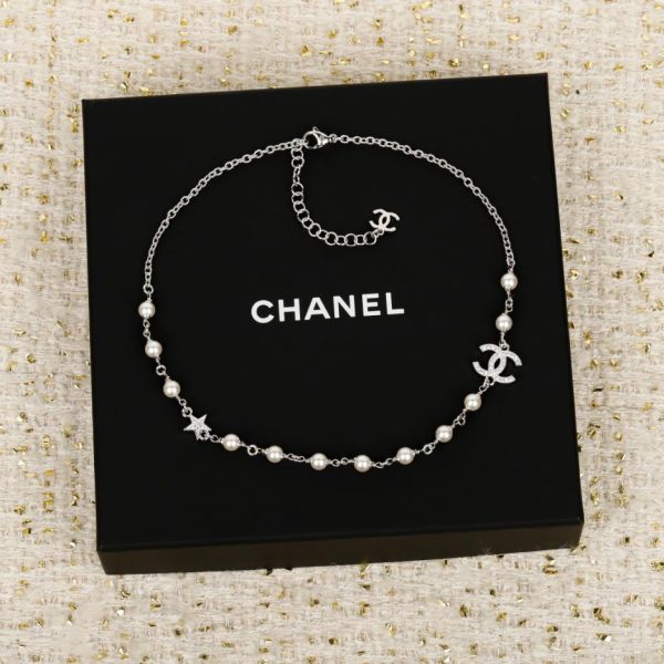replica,repliche,fake,1:1,earrings,bracelet,ring,jewelry Contatore / 【Collana Chanel con doppia C e stella a cinque punte】25 pezzi (BZLFR)