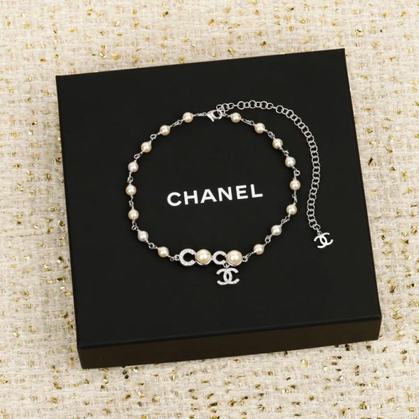 replica,repliche,fake,1:1,earrings,bracelet,ring,jewelry Contatore / 【Collana Chanel Coco con strass doppia C e perle】(1644T)