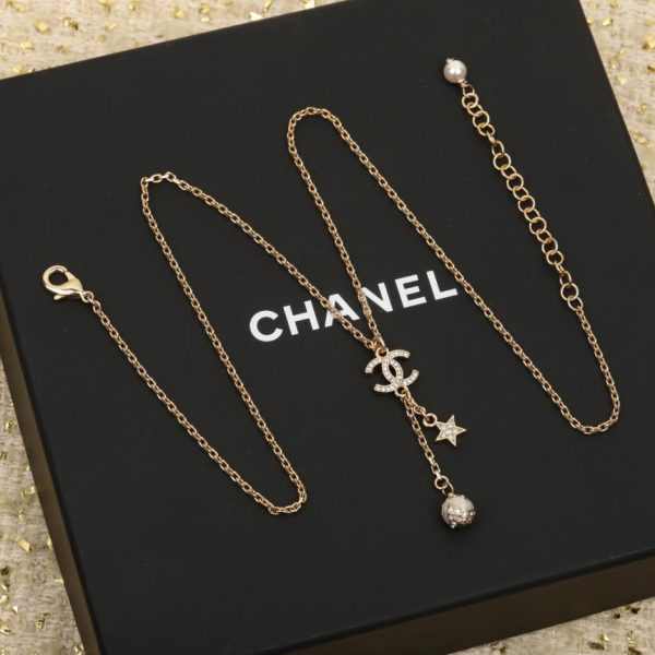 replica,repliche,fake,1:1,earrings,bracelet,ring,jewelry Contatore / 【Collana con doppia C a stella a cinque punte Fragrance 23】(J2EON)