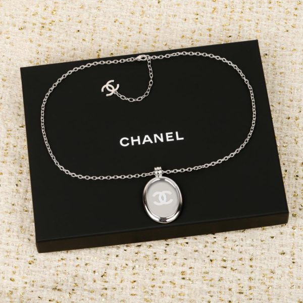 replica,repliche,fake,1:1,earrings,bracelet,ring,jewelry Contatore / 【Collana Chanel Silver Mirror Large】J(Q9Y5B)