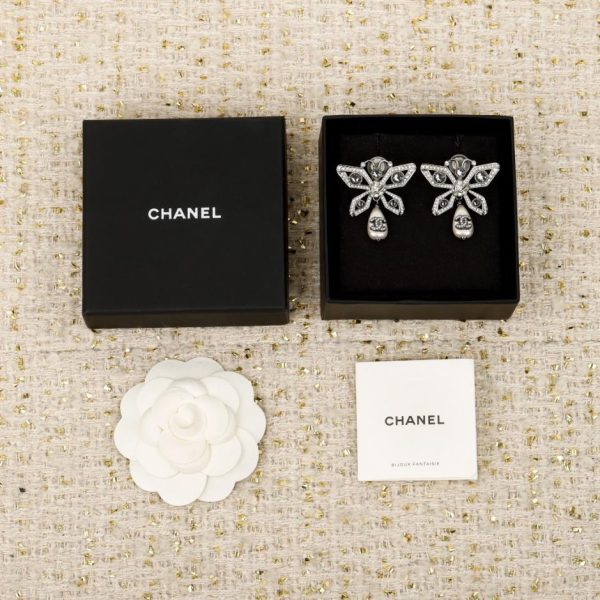 Contatore / 【Orecchini a clip Chanel con perle a forma di farfalla】(K0GMU)