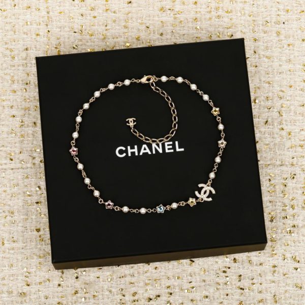 replica,repliche,fake,1:1,earrings,bracelet,ring,jewelry Contatore / 【Collana girocollo Chanel con diamanti arcobaleno】(ZITEL)
