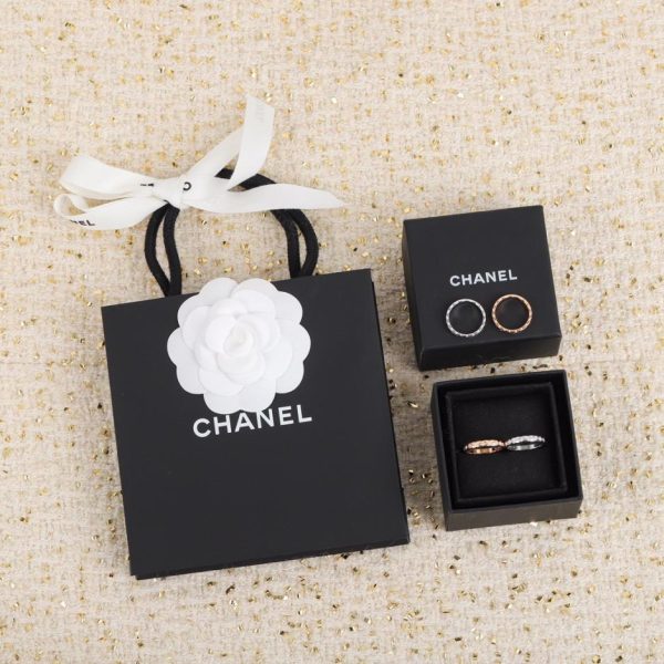 replica,repliche,fake,1:1,earrings,bracelet,ring,jewelry Contatore / Versione semplice dell’anello Chanel a righe strette (RX8ZK)