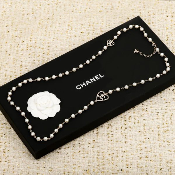 replica,repliche,fake,1:1,earrings,bracelet,ring,jewelry Contatore / 【Collana Chanel con cuore traforato e perle】(SOQ7S)