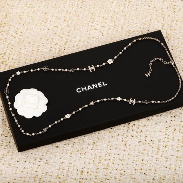 replica,repliche,fake,1:1,earrings,bracelet,ring,jewelry Contatore / 【Collana Chanel con perle di camelia bianche e nere】(J0OL1)