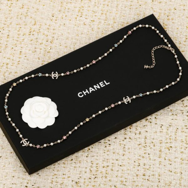 replica,repliche,fake,1:1,earrings,bracelet,ring,jewelry Contatore / 【Collana Chanel con strass arcobaleno】(CLIF8)