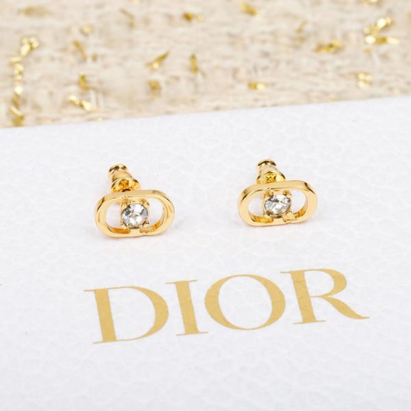replica,repliche,fake,1:1,earrings,bracelet,ring,jewelry Orecchini Dior CD con diamanti rosa (1K4J7)