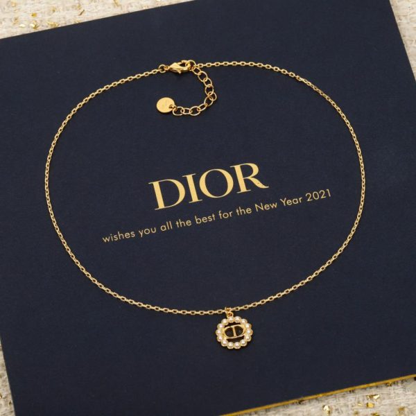 replica,repliche,fake,1:1,earrings,bracelet,ring,jewelry Collana di perle rotonde Dior CD (RWMJ6)