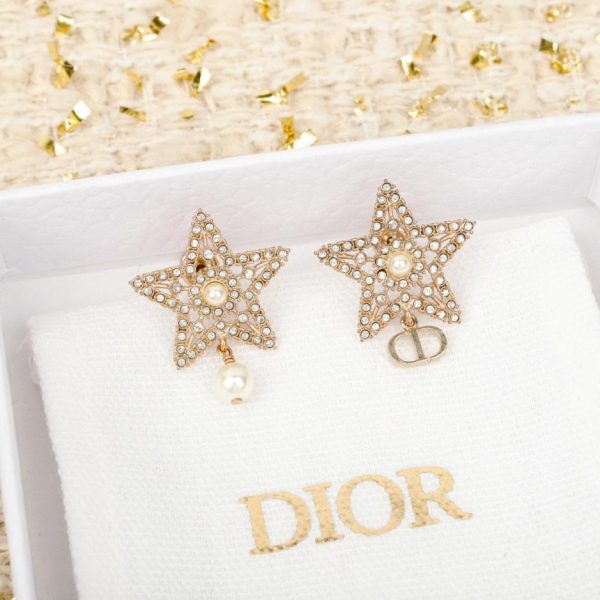 replica,repliche,fake,1:1,earrings,bracelet,ring,jewelry Orecchini di perle a stella a cinque punte Dior CD (8MSEF)