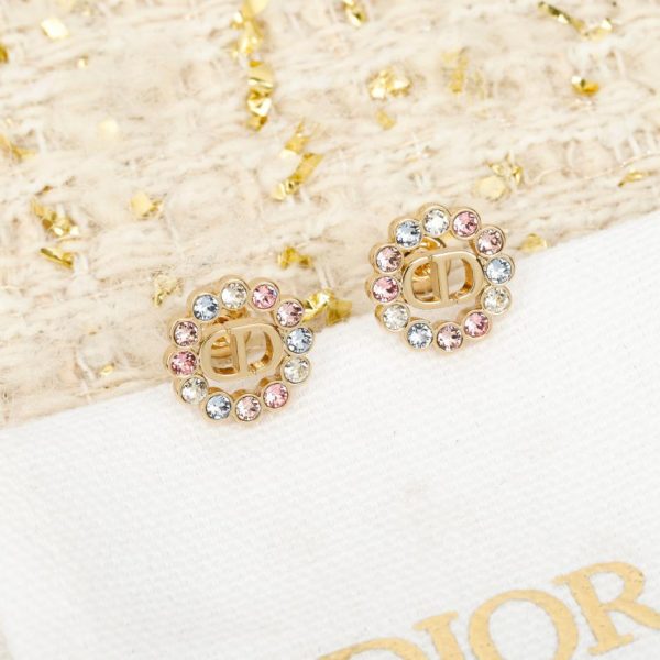 replica,repliche,fake,1:1,earrings,bracelet,ring,jewelry Orecchini Dior con diamanti rotondi CD (88D1A)