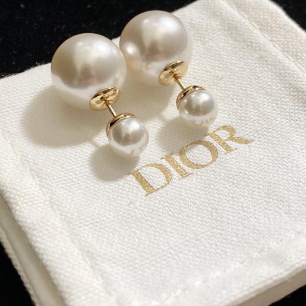 replica,repliche,fake,1:1,earrings,bracelet,ring,jewelry Orecchini Dior CD con diamanti e perle (Q4FVL)