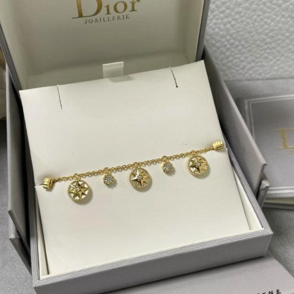 replica,repliche,fake,1:1,earrings,bracelet,ring,jewelry Bracciale Dior Five-Colored Compass (X5DEG) in oro V (bifacciale)