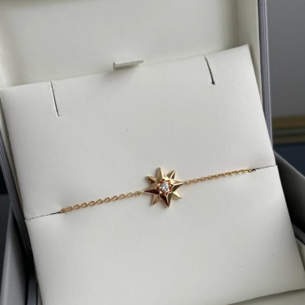 replica,repliche,fake,1:1,earrings,bracelet,ring,jewelry Bracciale ottagonale Dior in oro V (DKKR0)