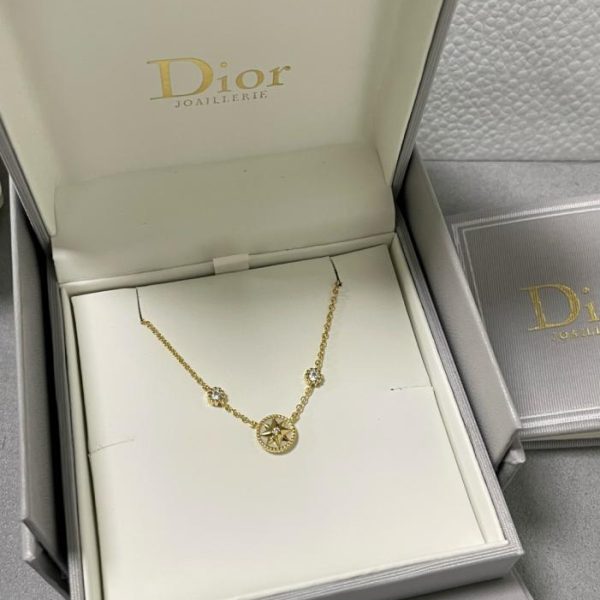replica,repliche,fake,1:1,earrings,bracelet,ring,jewelry Materiale: oro rosa, oro giallo. Collana Dior Mini Compass (9T5HA)
