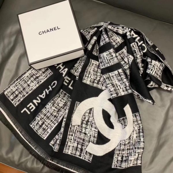 replica,repliche,fake,1:1,earrings,bracelet,ring,jewelry Sciarpa classica Chanel in cashmere spazzolato (RIVU5)