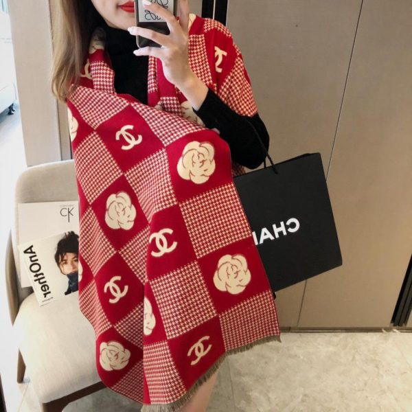 replica,repliche,fake,1:1,earrings,bracelet,ring,jewelry Nuova sciarpa Chanel con camelia (ZS9VW)