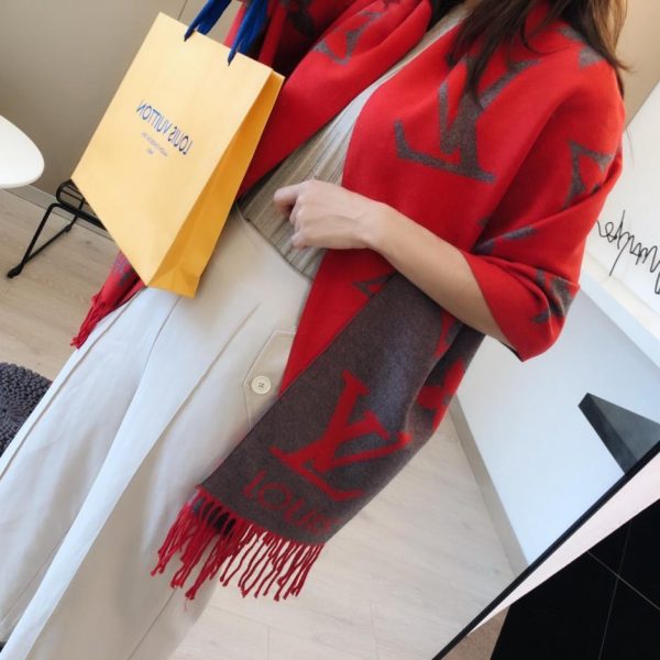 replica,repliche,fake,1:1,earrings,bracelet,ring,jewelry Nuova sciarpa lunga jacquard double-face Louis Vuitton (XYR41)