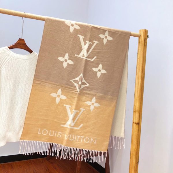 replica,repliche,fake,1:1,earrings,bracelet,ring,jewelry Sciarpa in cashmere sfumato Louis Vuitton (M5KWY)