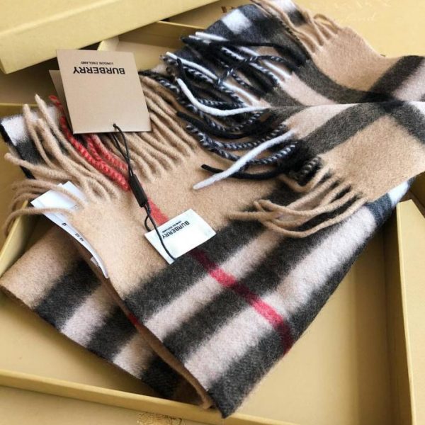 replica,repliche,fake,1:1,earrings,bracelet,ring,jewelry Sciarpa classica in cashmere a quadri con motivo a onde profonde Burberry color cammello (JRKO1)