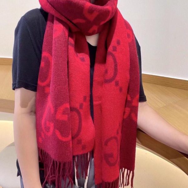 replica,repliche,fake,1:1,earrings,bracelet,ring,jewelry L’ultima sciarpa in cashmere jacquard double-face in stile ZG di Gucci (RGW8N)
