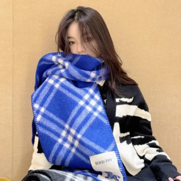 replica,repliche,fake,1:1,earrings,bracelet,ring,jewelry Sciarpa Burberry in misto cashmere e lana (BEKG7)