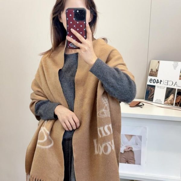 replica,repliche,fake,1:1,earrings,bracelet,ring,jewelry Sciarpa in cashmere di alta qualità unisex autunno/inverno Chanel (4MV25)