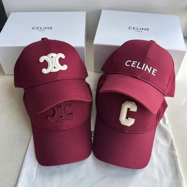 replica,repliche,fake,1:1,earrings,bracelet,ring,jewelry Cappellino da baseball Celine Arc de Triomphe color bordeaux (ILZU2D)