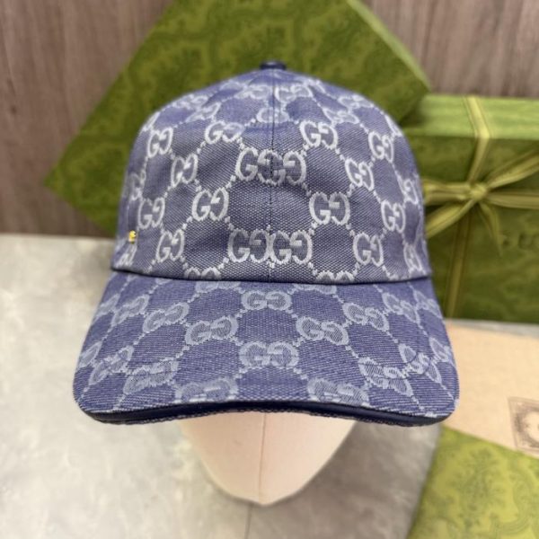 Cappellino da baseball GUCCI con classico motivo jacquard a doppia G (TEX5HE)