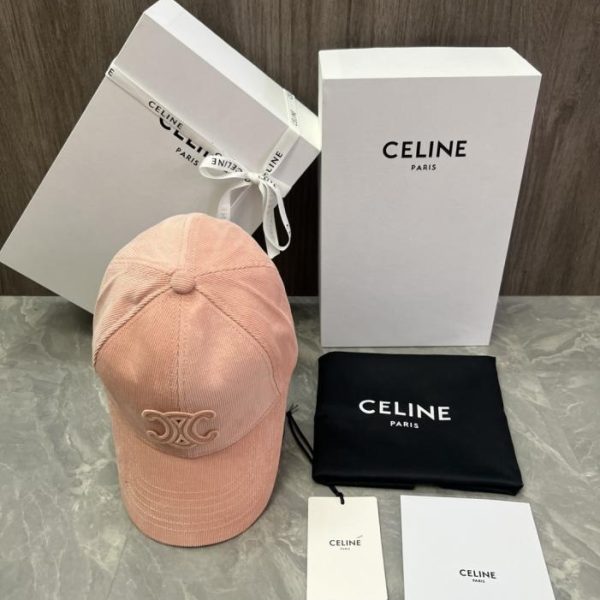replica,repliche,fake,1:1,earrings,bracelet,ring,jewelry Cappellino da baseball CELINE originale in velluto di cotone personalizzato con applicazione logo (O3YVTQ) – Stesso stile del sito ufficiale