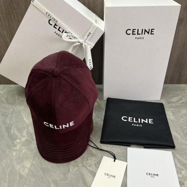 replica,repliche,fake,1:1,earrings,bracelet,ring,jewelry Cappellino da baseball CELINE originale in velluto di cotone personalizzato con applicazione logo (GB4SHQ) – Stesso stile del sito ufficiale