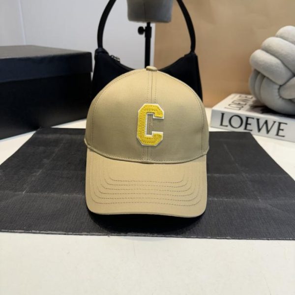 replica,repliche,fake,1:1,earrings,bracelet,ring,jewelry Ultimo modello di cappellino da baseball CELINE con logo C ricamato (A8XDK1)