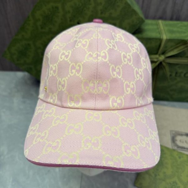 replica,repliche,fake,1:1,earrings,bracelet,ring,jewelry Cappellino da baseball GUCCI con classico motivo jacquard a doppia G (5X3C1L)