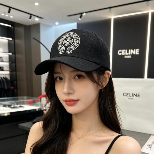 replica,repliche,fake,1:1,earrings,bracelet,ring,jewelry Cappellino da baseball Chrome Hearts con ricamo integrale (3FQG65)