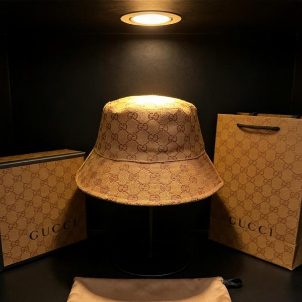 replica,repliche,fake,1:1,earrings,bracelet,ring,jewelry Cappello a secchiello classico Gucci con monogramma GG (9UE3NF)
