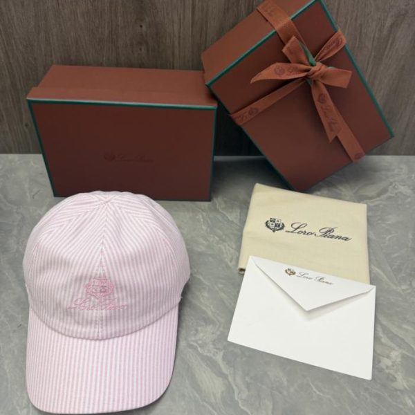 replica,repliche,fake,1:1,earrings,bracelet,ring,jewelry Cappellino da baseball a righe Loro Piana Storm System (AJYOS1)
