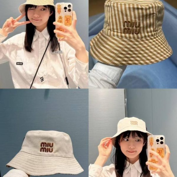 replica,repliche,fake,1:1,earrings,bracelet,ring,jewelry Cappello da pescatore reversibile MiuMiu, unisex (8RDR9Z)