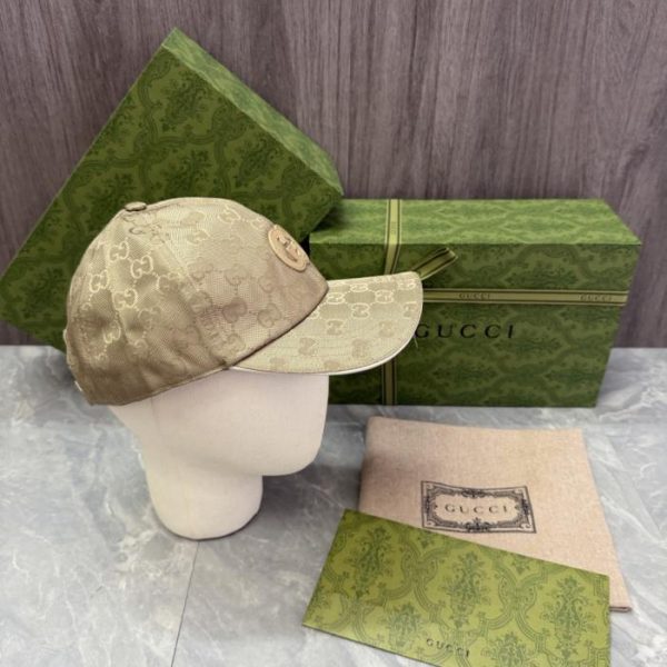 replica,repliche,fake,1:1,earrings,bracelet,ring,jewelry Cappellino da baseball GUCCI, in classica tela con monogramma GG e targhetta in pelle (incisa con “G(XW2540)”).
