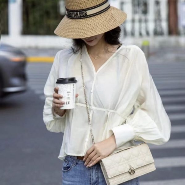 replica,repliche,fake,1:1,earrings,bracelet,ring,jewelry Cappello di paglia Dior, cilindro traforato (QNLDLB)