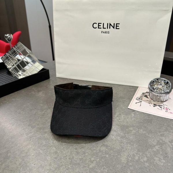 replica,repliche,fake,1:1,earrings,bracelet,ring,jewelry Cappello da sole con visiera Gucci classico con monogramma (BM8J22)