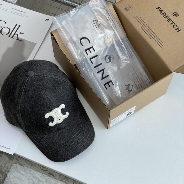 replica,repliche,fake,1:1,earrings,bracelet,ring,jewelry Cappello da baseball con logo CELINE Arco di Trionfo (DE2G6U)