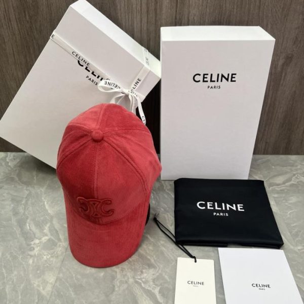 replica,repliche,fake,1:1,earrings,bracelet,ring,jewelry Cappellino da baseball CELINE originale in velluto di cotone con applicazione logo (GM6UB3), stesso stile del sito ufficiale