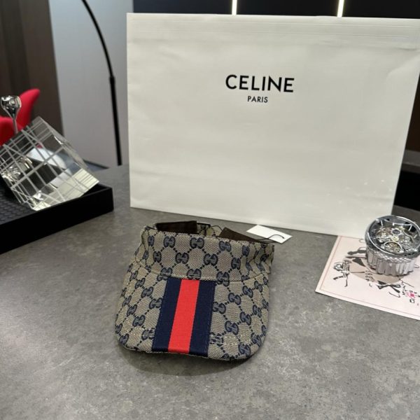 replica,repliche,fake,1:1,earrings,bracelet,ring,jewelry Visiera classica Gucci con cinturino rosso e verde (WOVUK5)