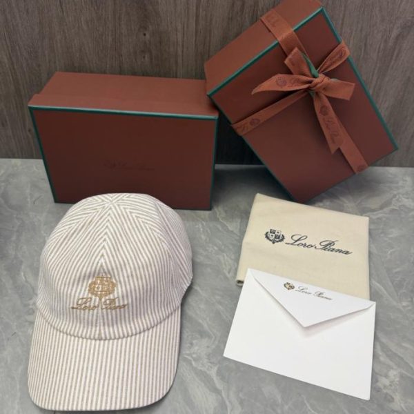 replica,repliche,fake,1:1,earrings,bracelet,ring,jewelry Cappellino da baseball a righe Loro Piana Storm System (THQNGQ)