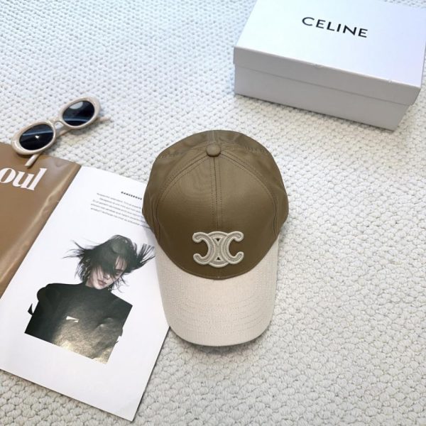 replica,repliche,fake,1:1,earrings,bracelet,ring,jewelry Il nuovo cappellino da baseball di CELINE con scritta minimalista, un modello indossato dalle celebrità (K9H313)