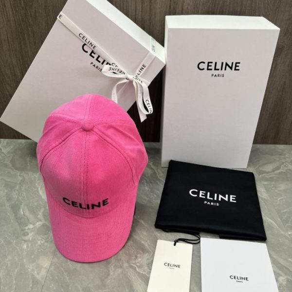 replica,repliche,fake,1:1,earrings,bracelet,ring,jewelry Cappellino da baseball CELINE originale in velluto di cotone personalizzato con applicazione logo (U1XSK4) – Stesso stile del sito ufficiale