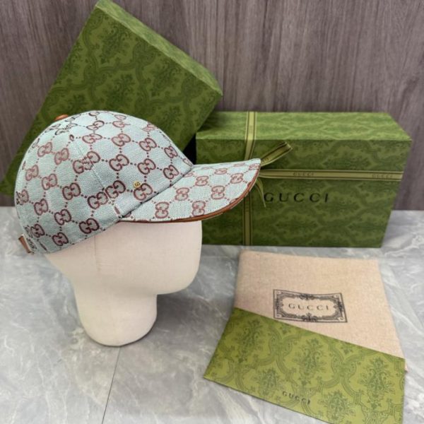 replica,repliche,fake,1:1,earrings,bracelet,ring,jewelry Cappellino da baseball GUCCI con classico motivo jacquard a doppia G (7S5DI1)