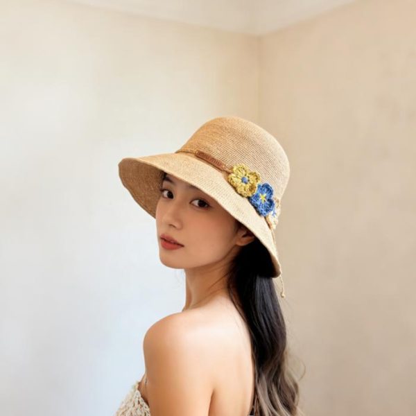 replica,repliche,fake,1:1,earrings,bracelet,ring,jewelry Cappello in rafia intrecciato a mano MiuMiu (LILJT9)