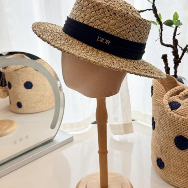 replica,repliche,fake,1:1,earrings,bracelet,ring,jewelry Cappello da sole in paglia DIOR (42RRQN)